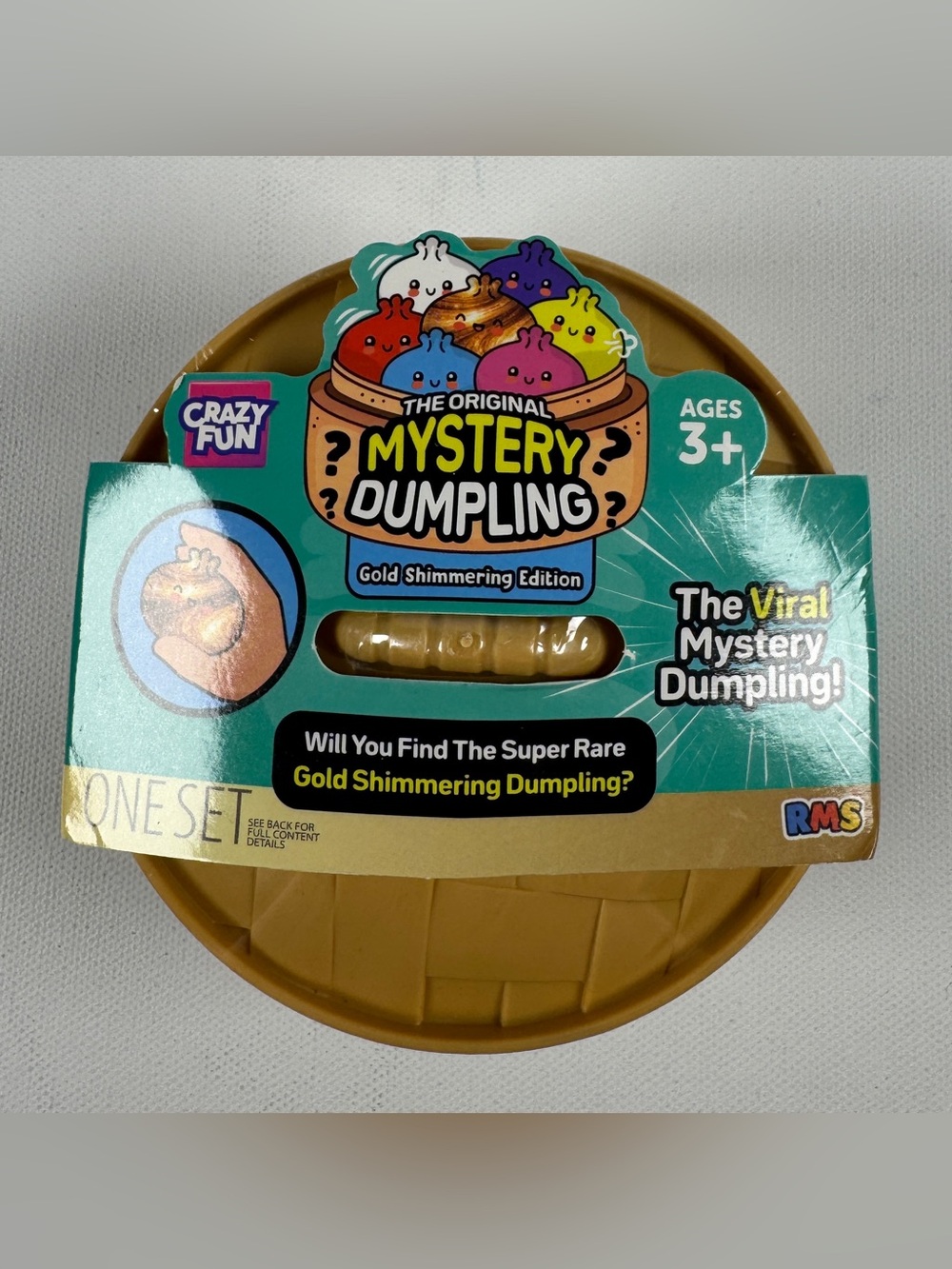 Viral RMS Original Mystery Dumpling Gold Shimmering Edition Crazy Fun Squishy